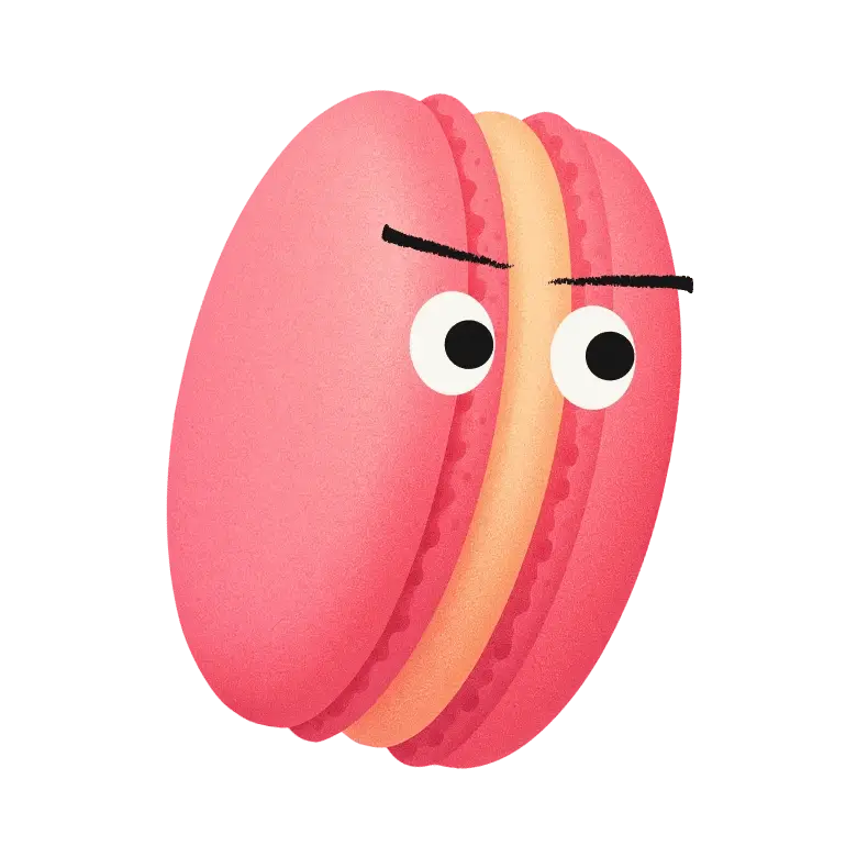 Left Macaron Decoration